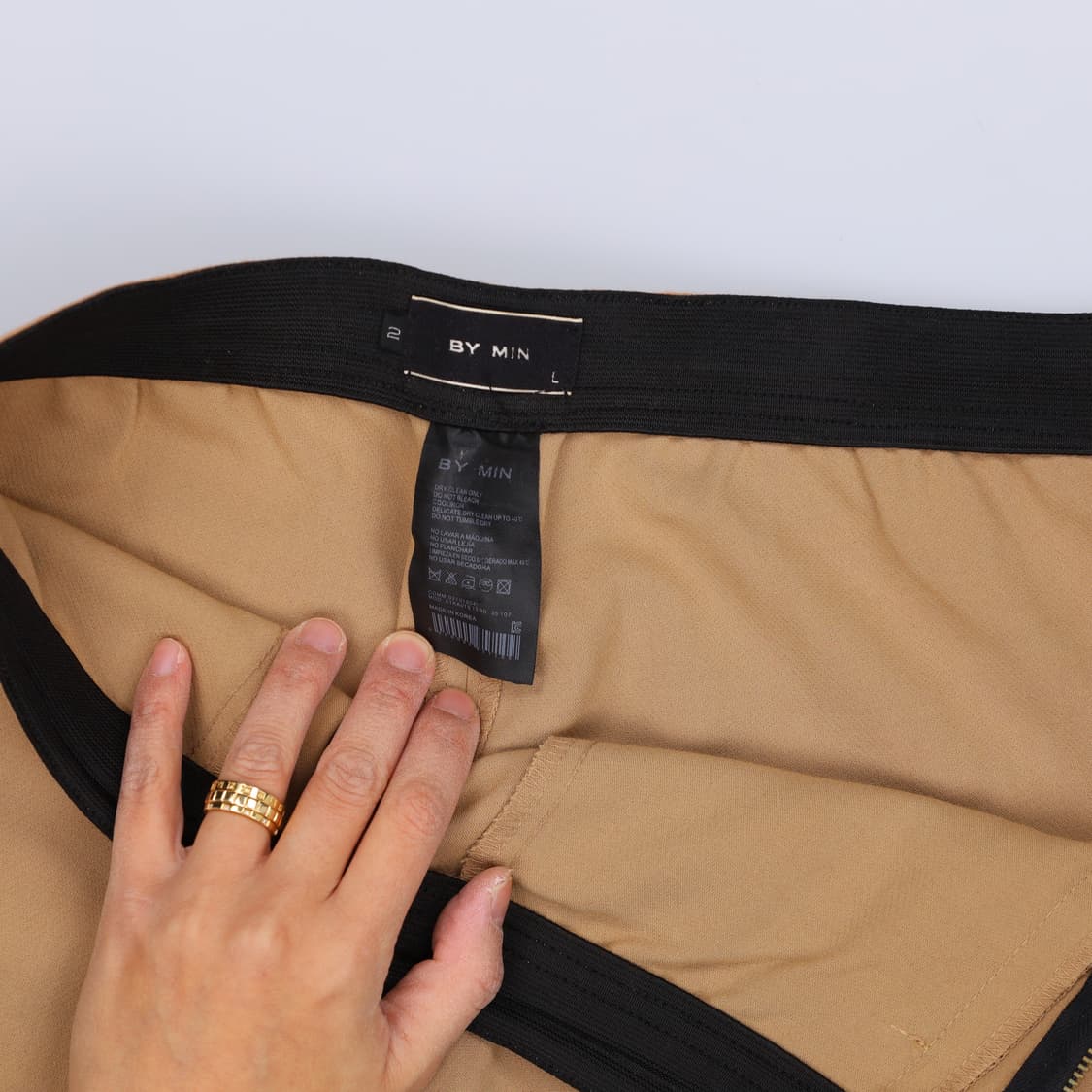 L 바이민 여성 옆지퍼 슬랙스 0122H2 상품이미지4
