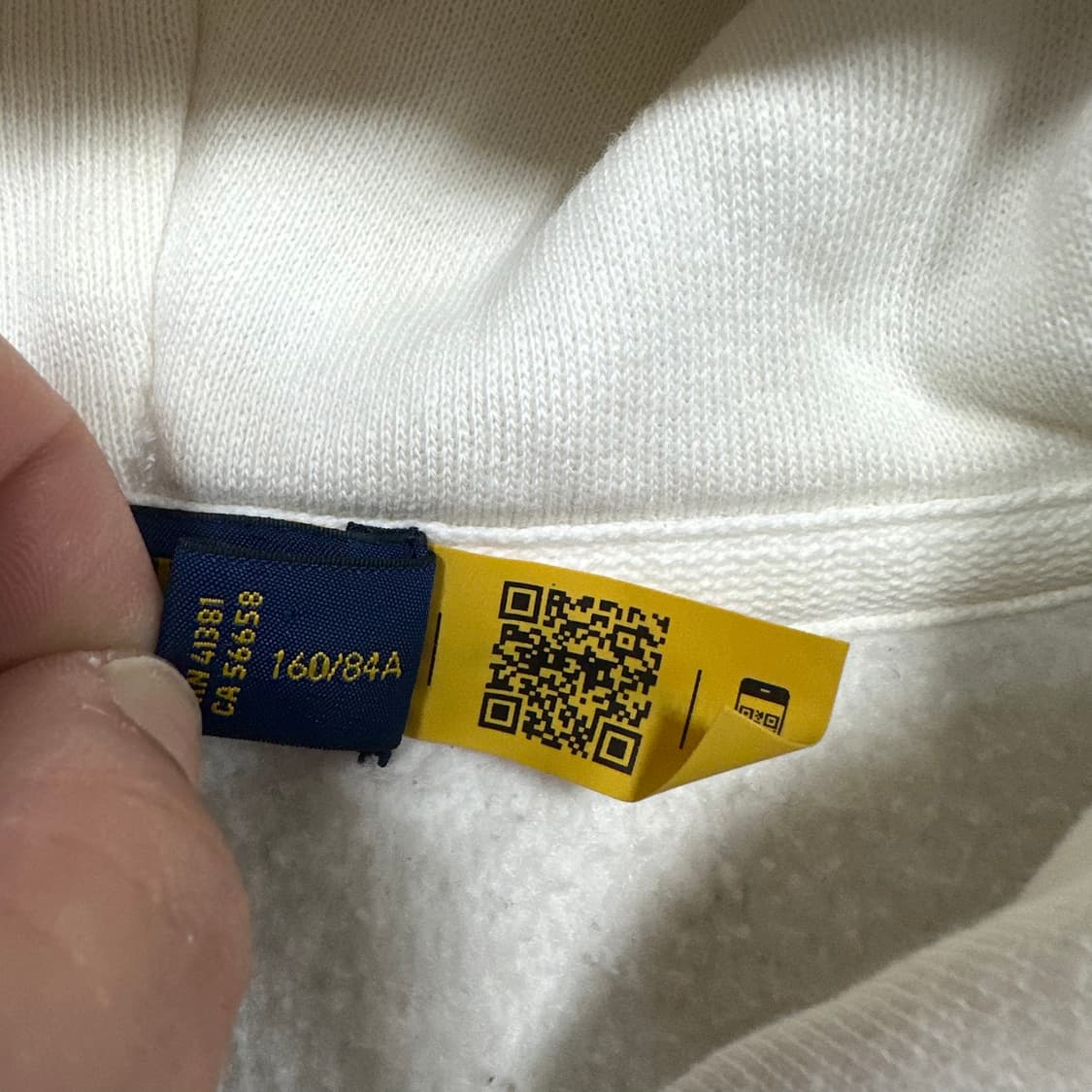 ✨ (바배) 폴로 랄프로렌 화이트 기모 후드 집업  상품이미지4