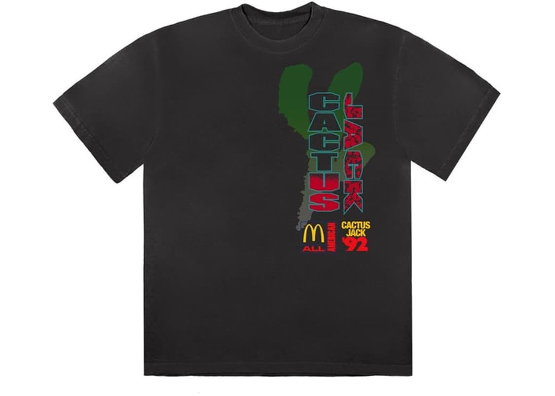 [XL] 트래비스 스캇 X 맥도날드 올아메리칸 92 티셔츠 블랙 상품이미지1