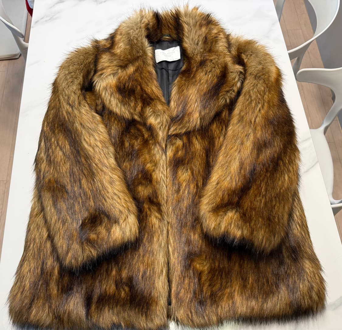 자라 밍크퍼 코트 L 정품 상품이미지3