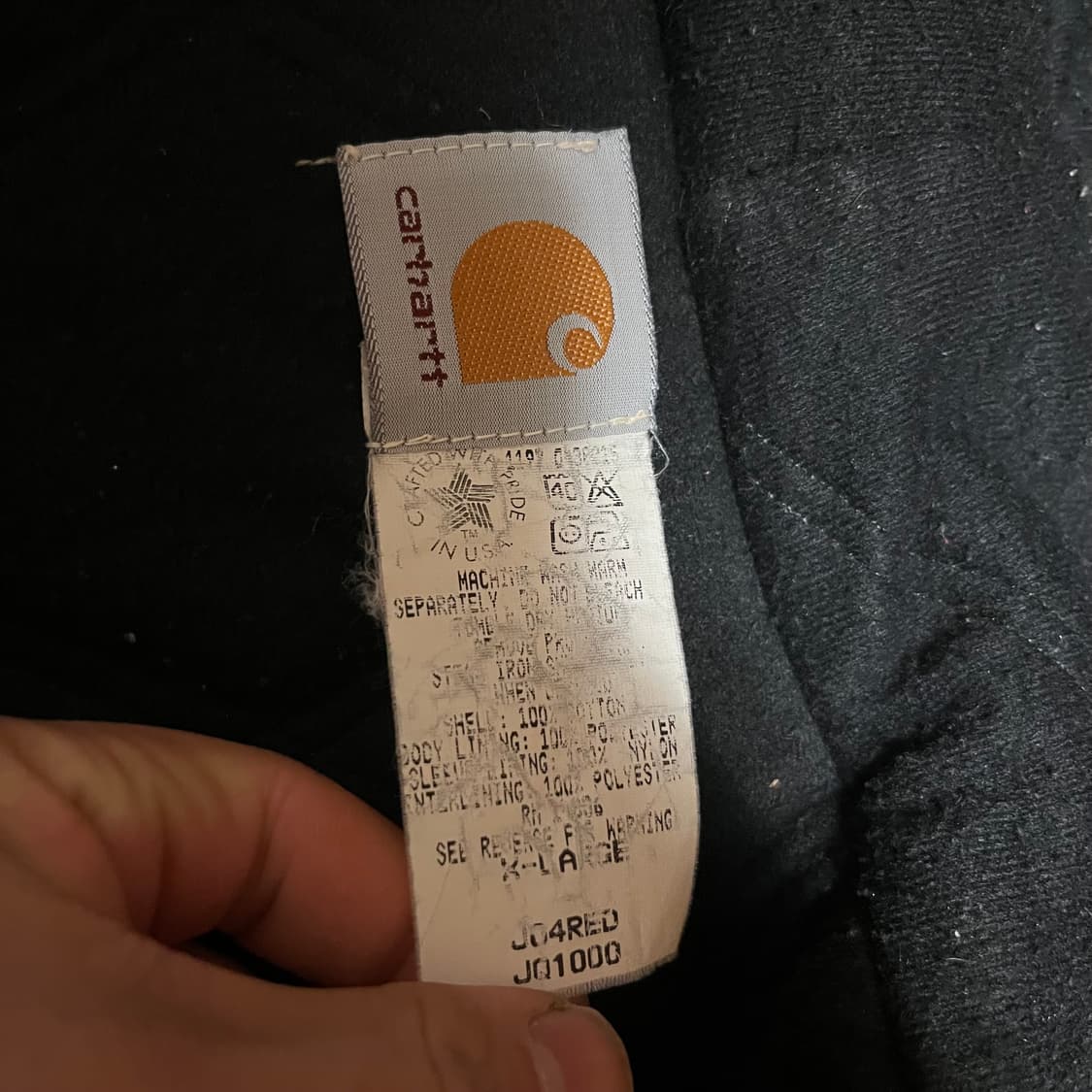 [XL] 90s 빈티지 칼하트 JQ1000 액티브 자켓 레드 상품이미지4