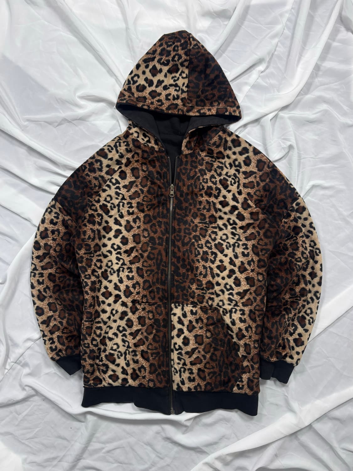 Vintage Leopard Reversible Hood Zip-Up 상품이미지5