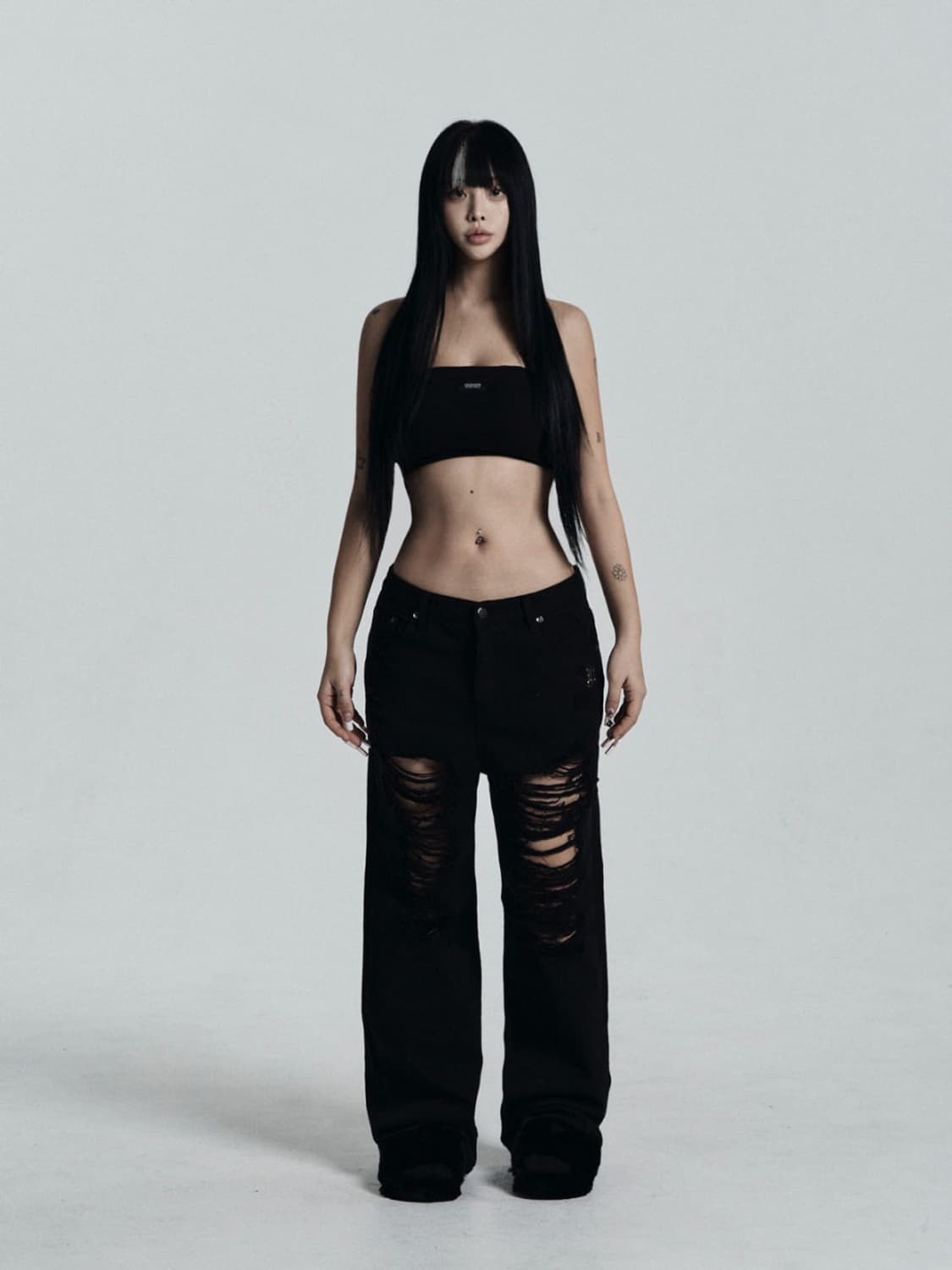 Odor Black damage jean 상품이미지1