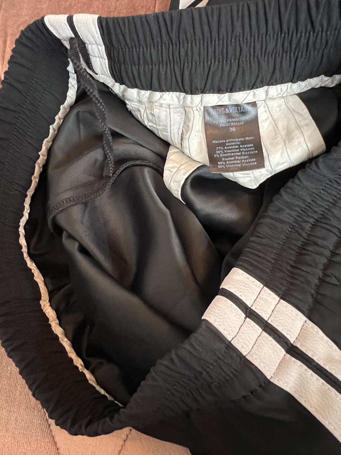 자딕앤볼테르 여성 블랙 사이드라인 트랙슬랙스 상품이미지5