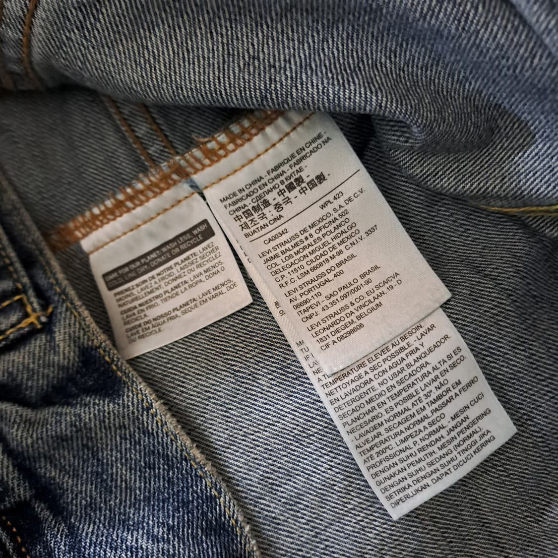 (택포) 리바이스 하와이안카라 커스텀 데님 트러커자켓 L B554 상품이미지9