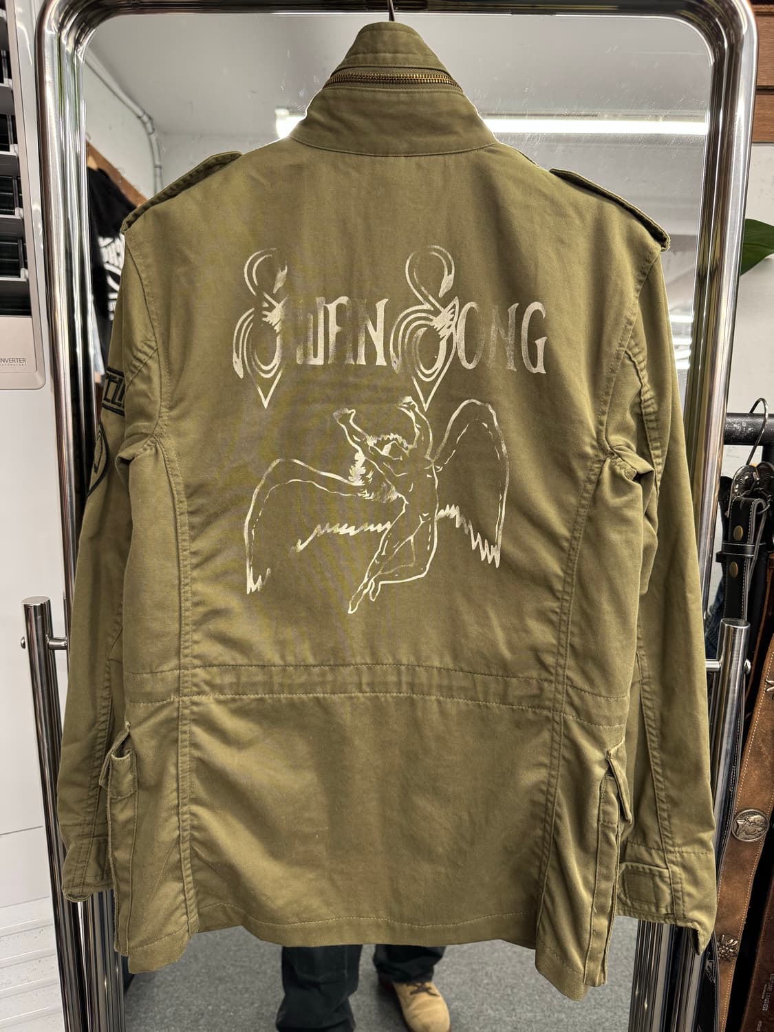 00’s 히스테릭 글래머X레드 제플린 M-65 밀리터리 자켓 상품이미지7