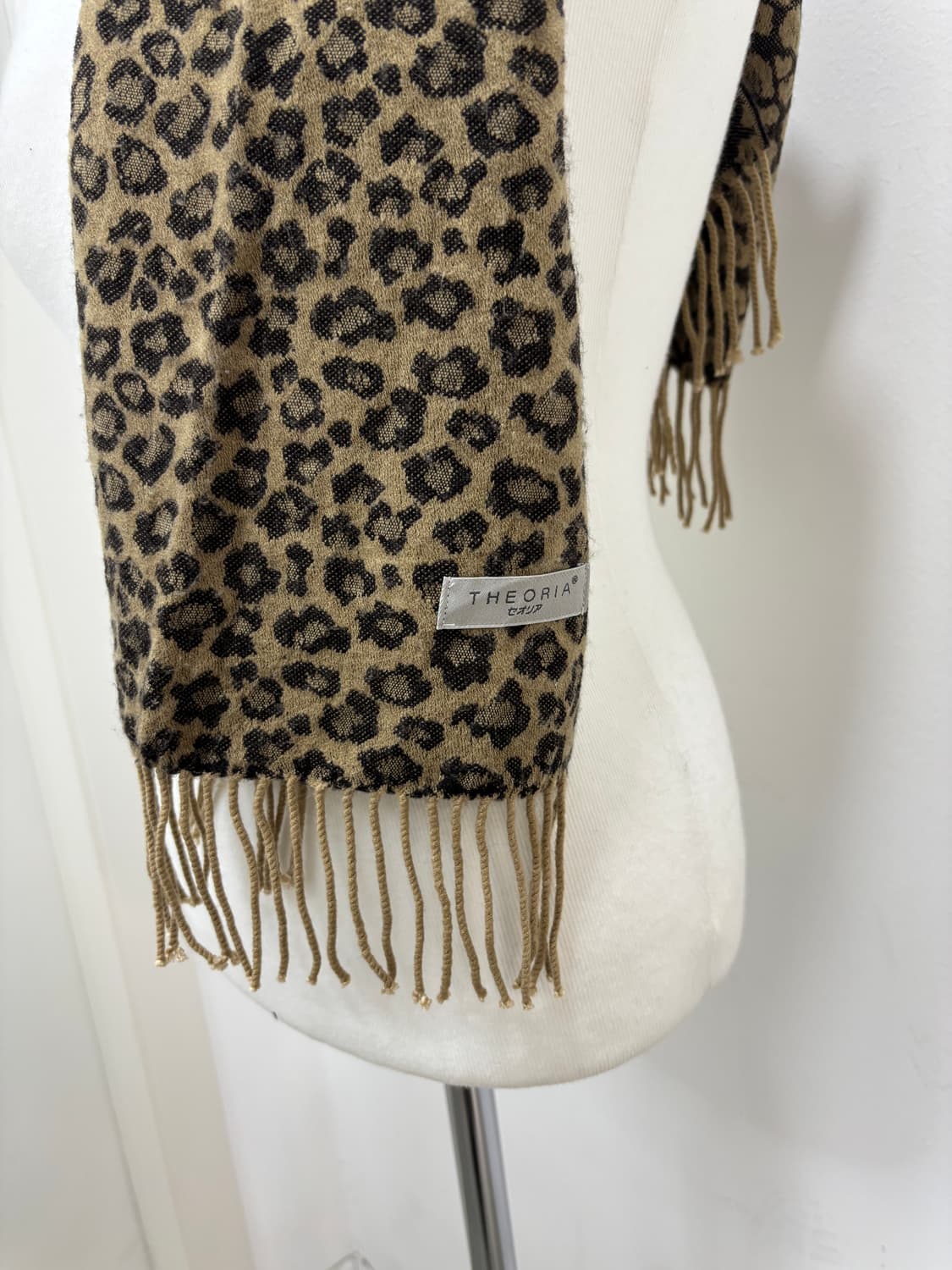 Theoria 브라운 호피 레오파드 머플러 목도리 상품이미지2