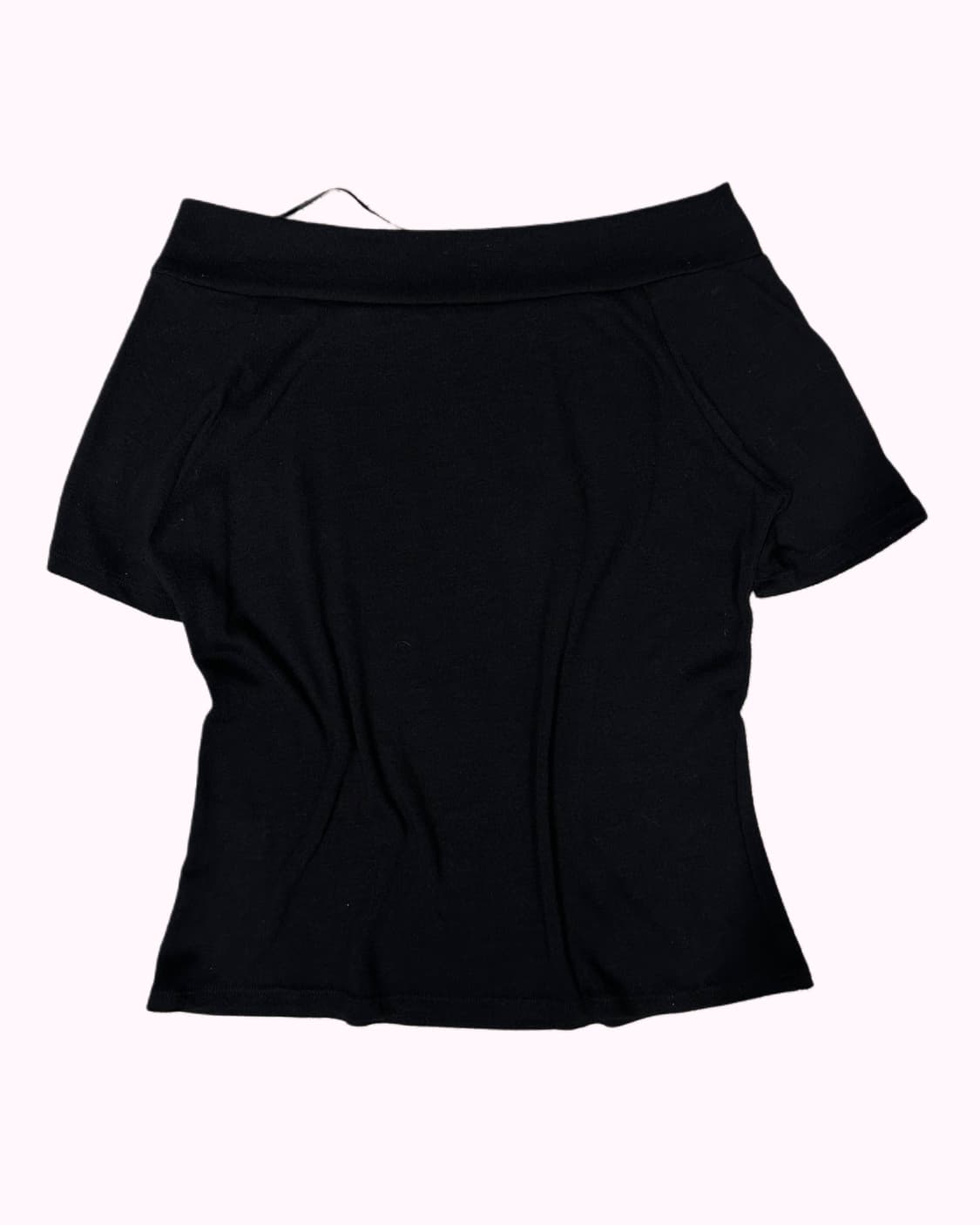 lettering off-shoulder crop t-shirt 상품이미지4