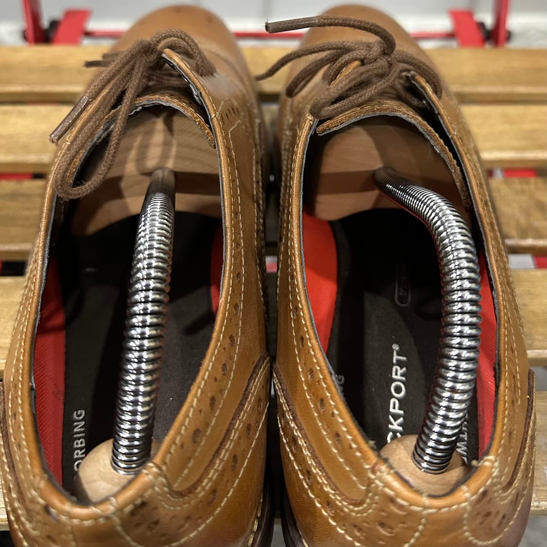 265) 락포트 구두 님성 남자 로퍼 브라운 윙팁 레더 상품이미지5