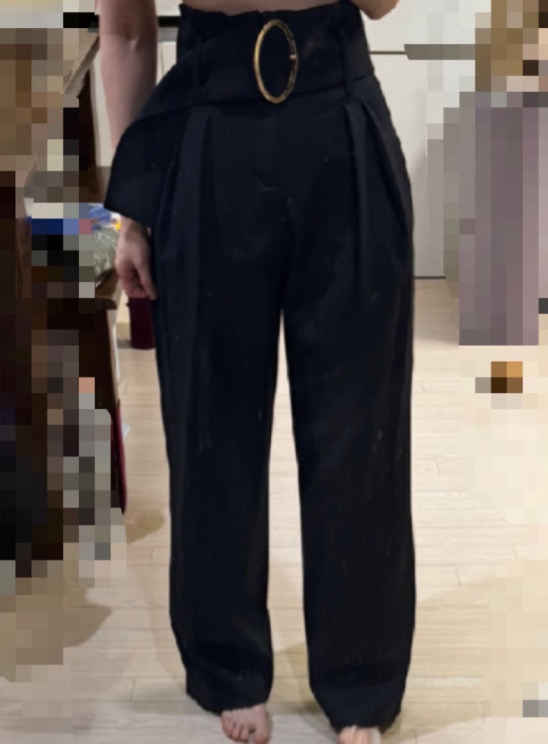 마른55 55 IRO 이로 정가70만 하이웨이스트 와이드팬츠 슬랙스 바지 상품이미지3