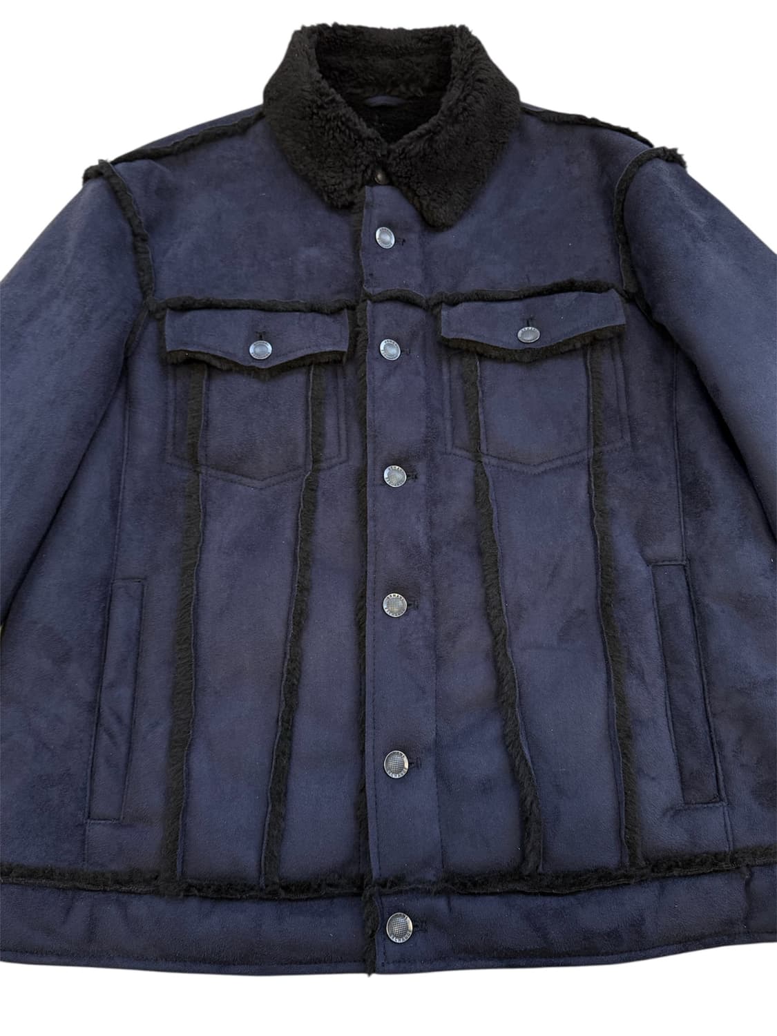 알마니 익스체인지 스웨이드 쉐르파 트러커 자켓 상품이미지4