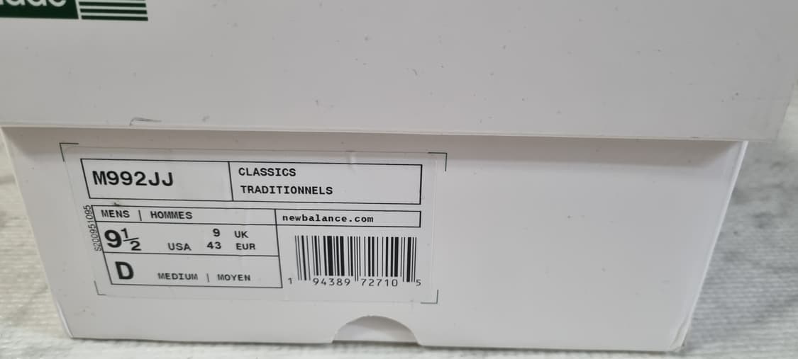 뉴발란스 자운드 992 모시그린 275 상품이미지9