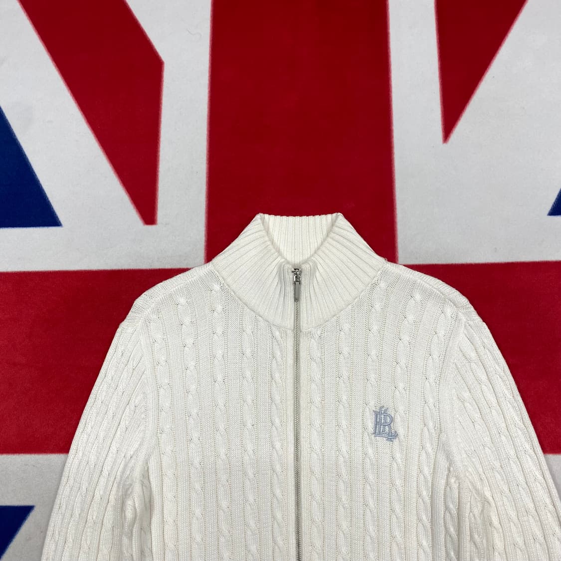 랄프로렌 RL로고 니트집업 여성 M  상품이미지3