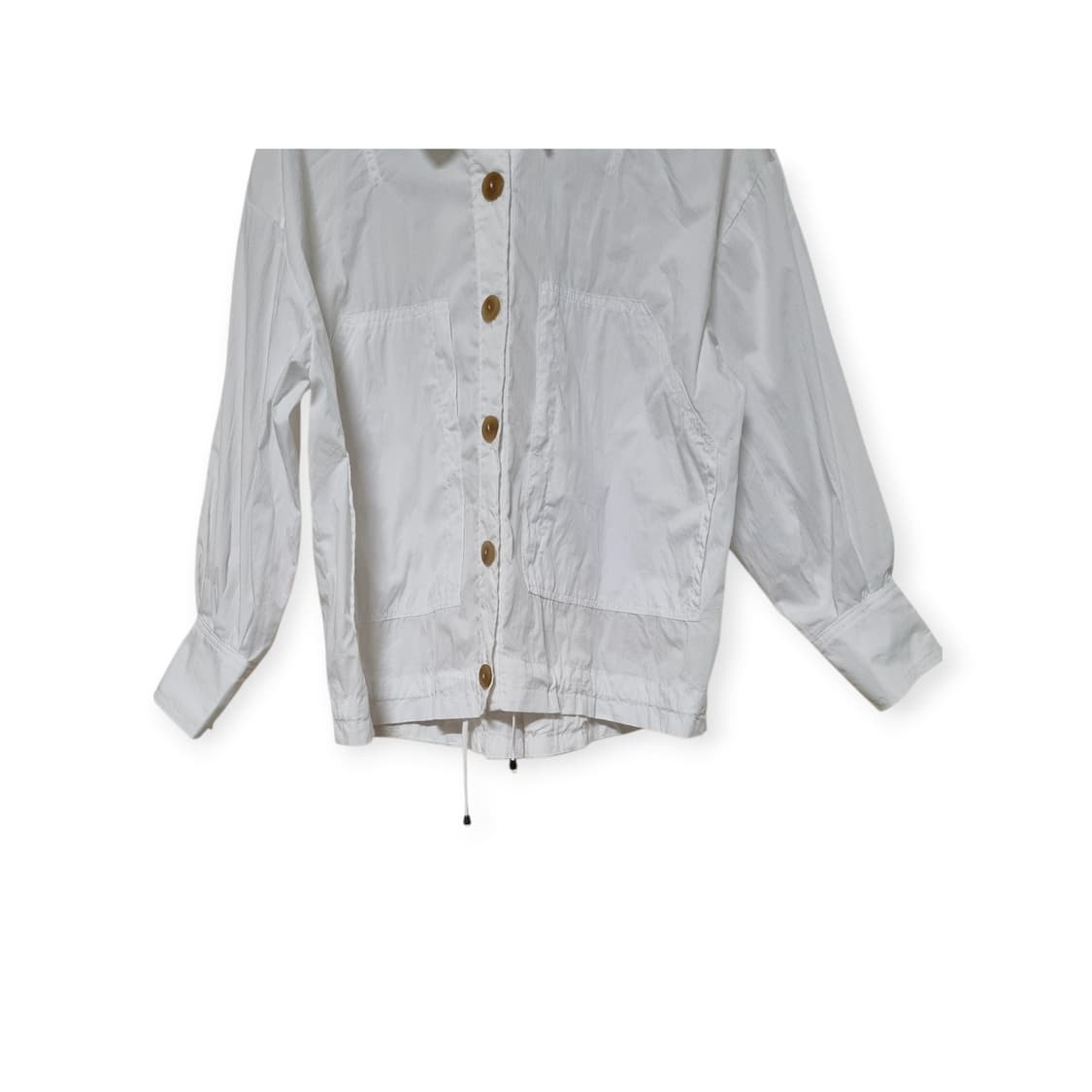 THE AtG 우드 버튼 화이트 자켓/프리사이즈 66추천 상품이미지3