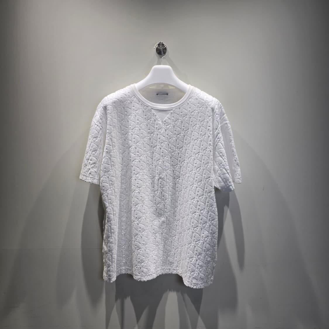 [중고/정품] 디올 테리 반팔 티셔츠 XL (화이트) 상품이미지1