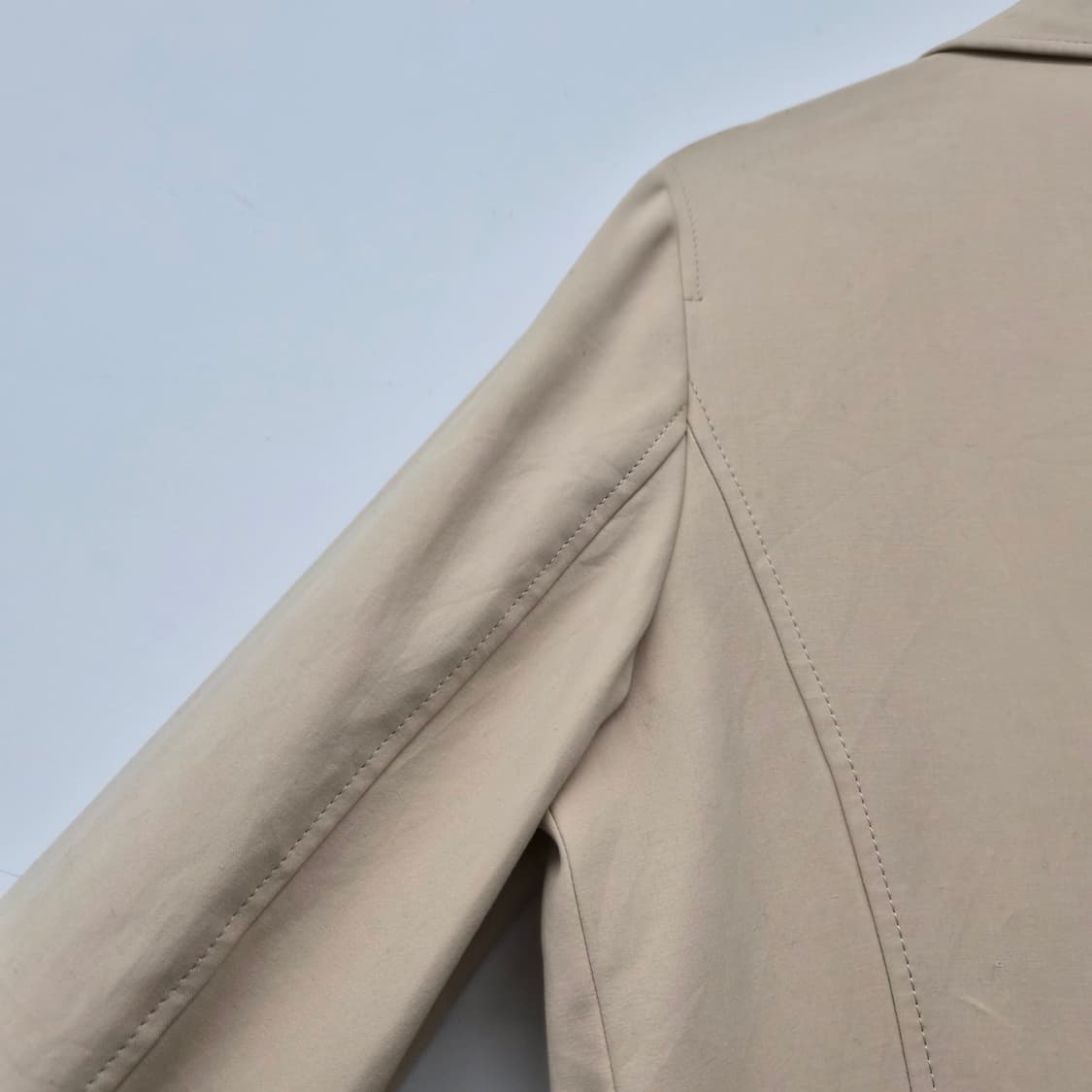 버버리 베이지 더블 버튼 자켓 여성 L 상품이미지8
