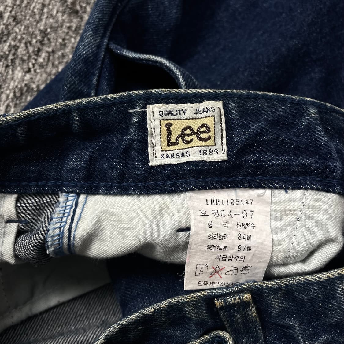 Lee 올드스쿨 인디고 데님 와이드 팬츠y 1481 상품이미지6