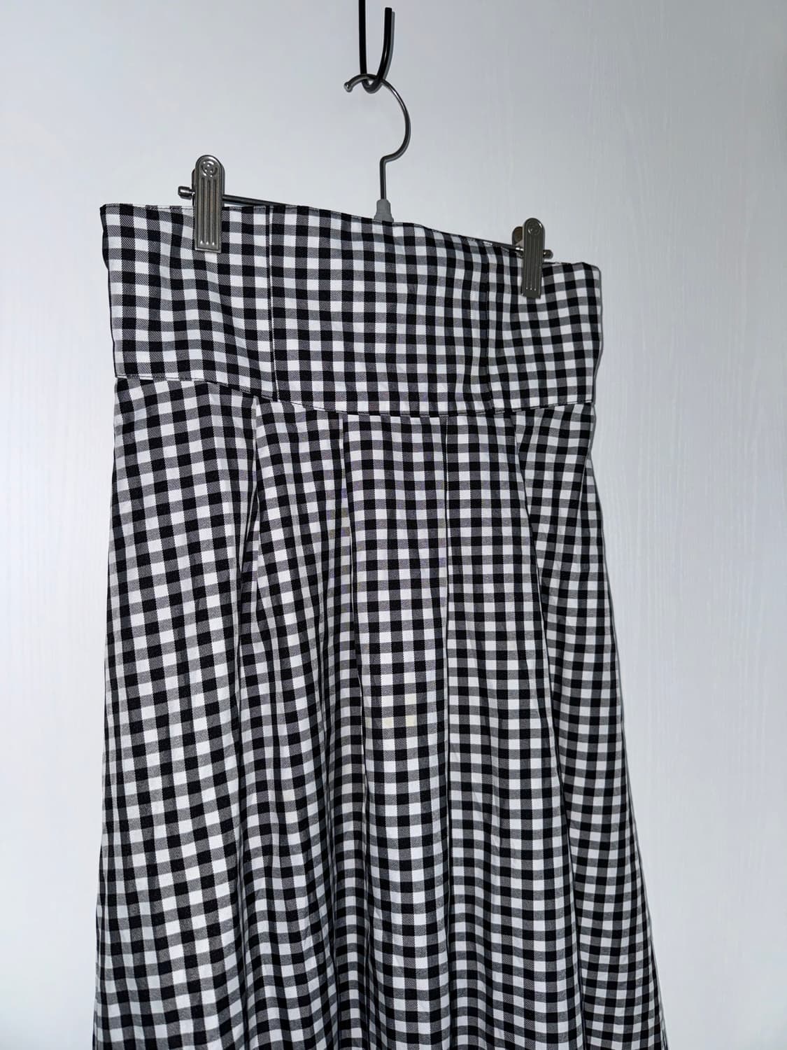 Gingham Corset Long Skirt 상품이미지2