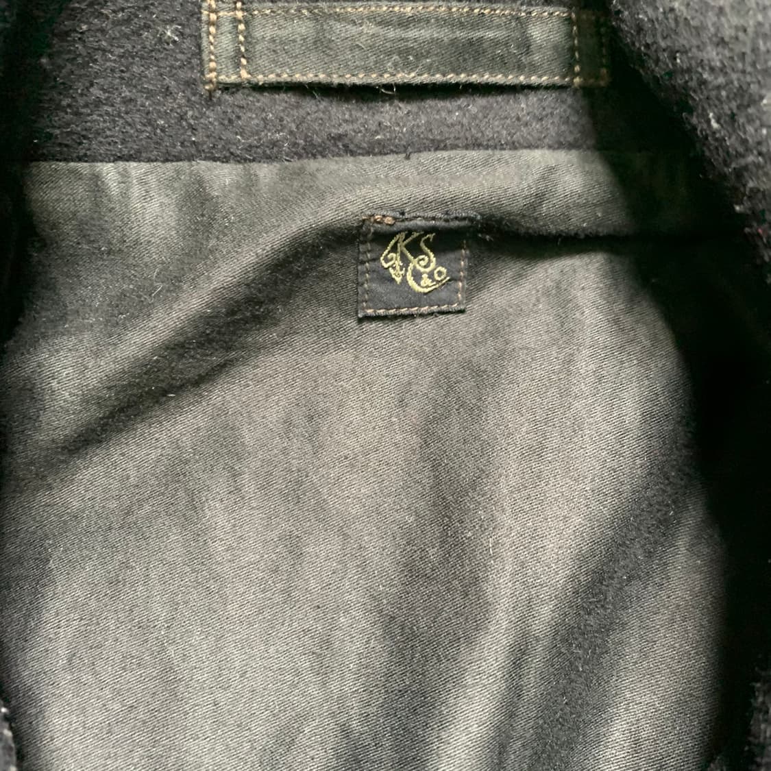 캡틴선샤인 38 size 블랙 더블 피코트 상품이미지3