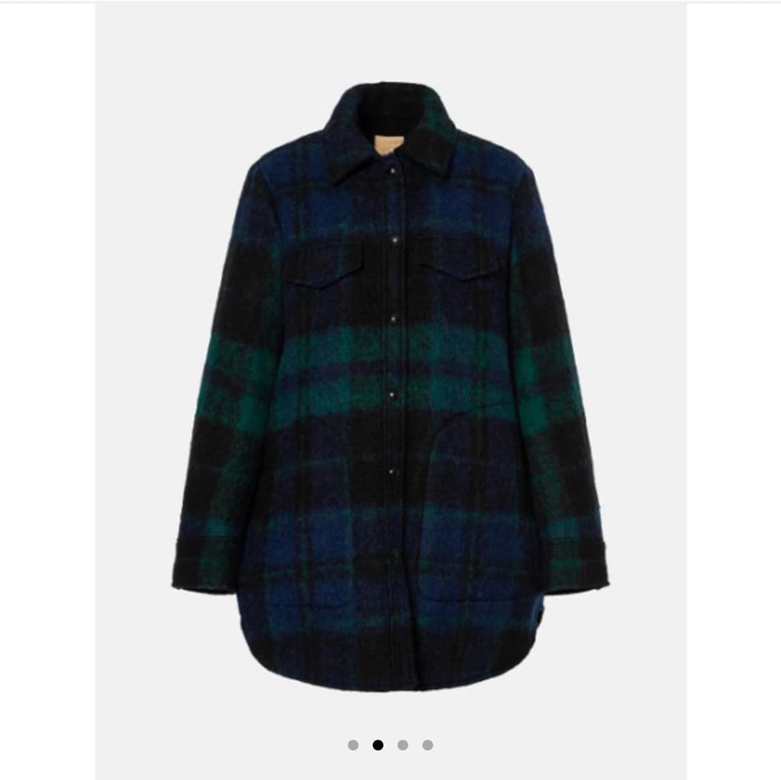 빈폴 그린 알파카 블렌드 헤어리 체크 트러커 상품이미지4