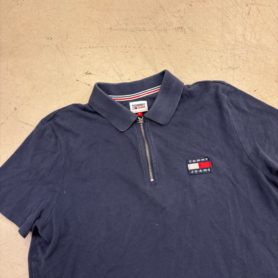 타미진스 네이비 반집업 카라티셔츠 상품이미지2