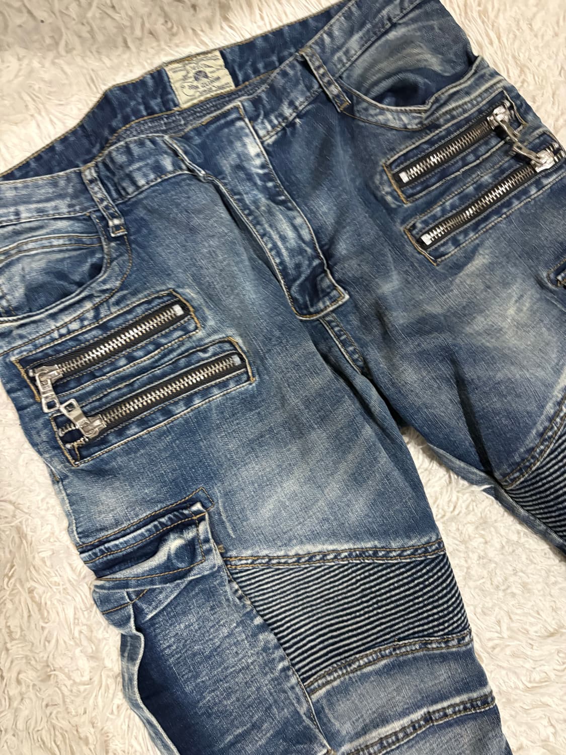 발망맛 바이커 데님 청바지 상품이미지4