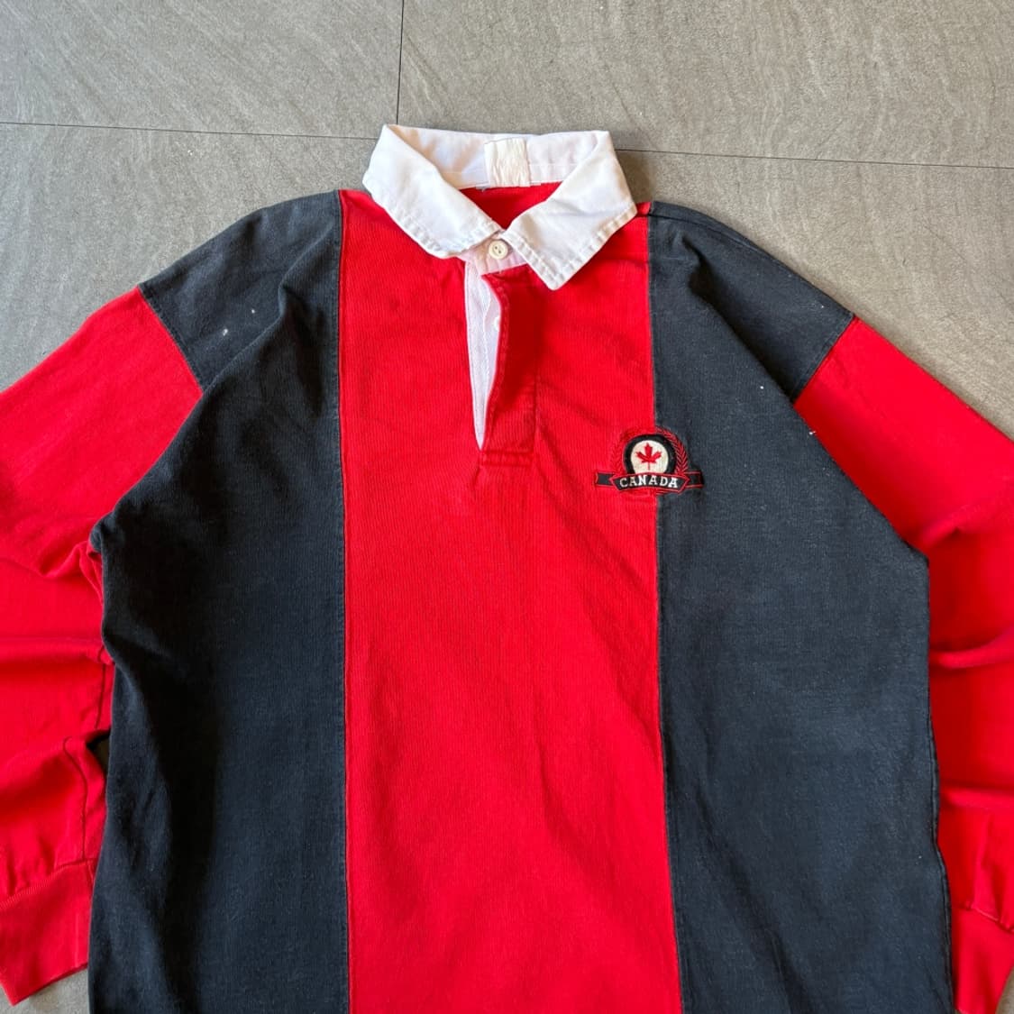 90s Vintage Rugby T-shirt  캐나다 생산 럭비 티 상품이미지3