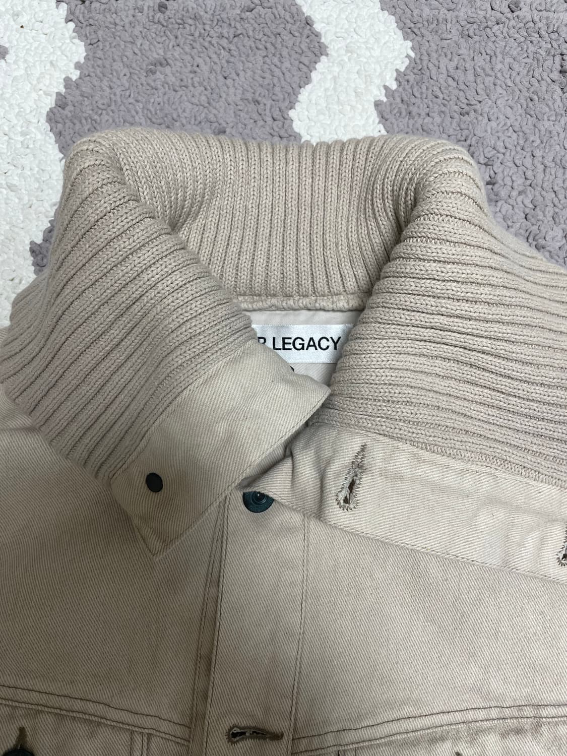 아워레가시 퓨즈 자켓 고스트 아틱 워시 데님 48 사이즈 상품이미지5