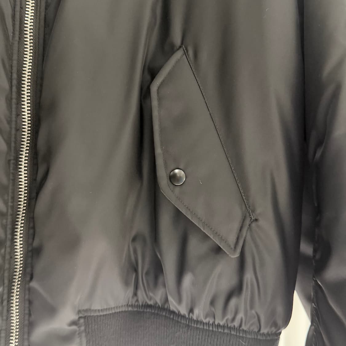 (S+/L) / 프라다 라프시먼스 리나일론 블랙 봄버 자켓 상품이미지5