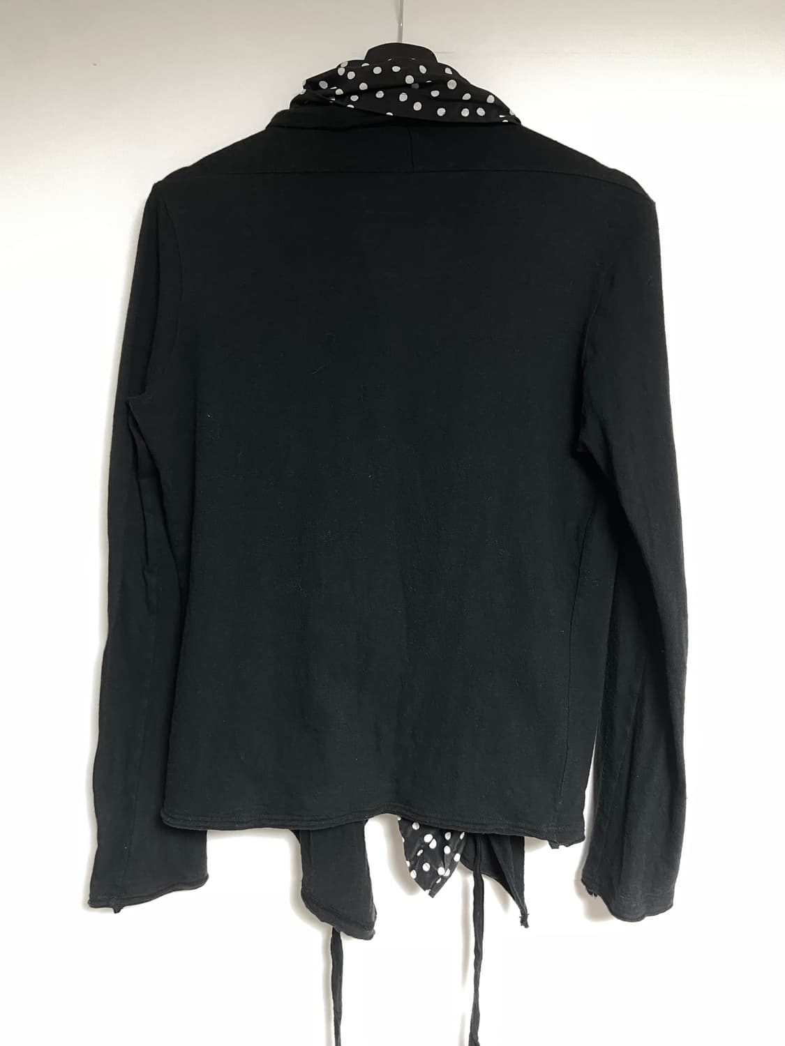 요지야마모토 Y’s 도트 스카프 레이어드 가디건 상품이미지7