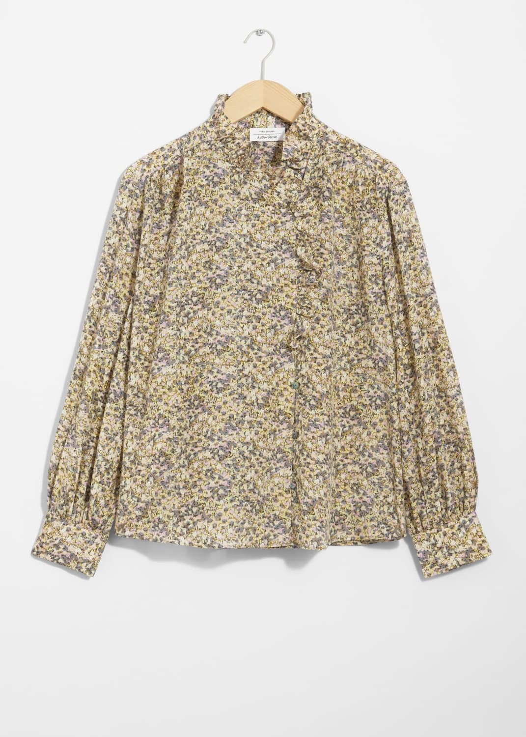 S) 앤아더스토리즈 꽃무늬 실크 코튼 블라우스 상품이미지1