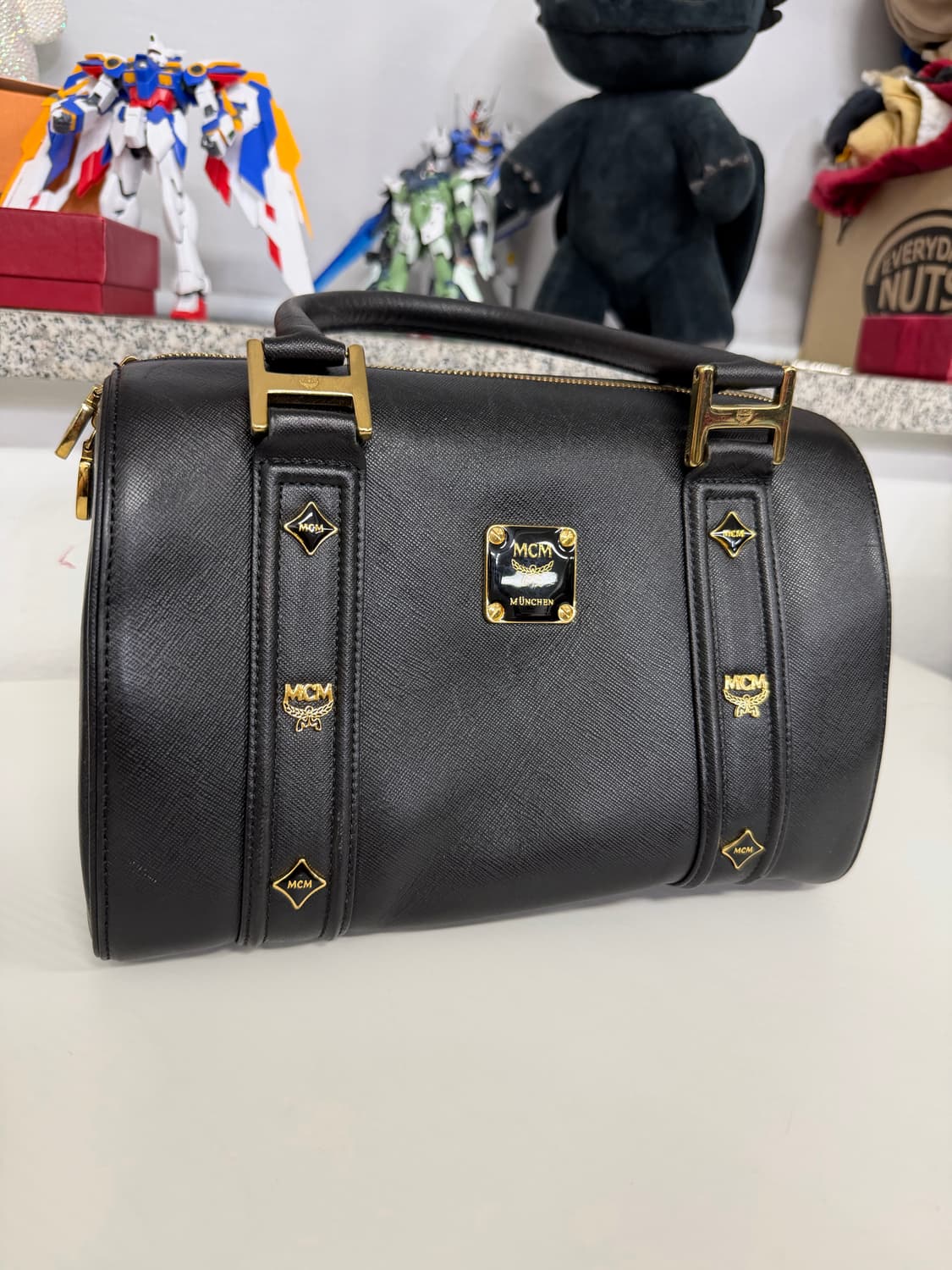 정품) MCM 블랙 토트백 미니백  상품이미지2
