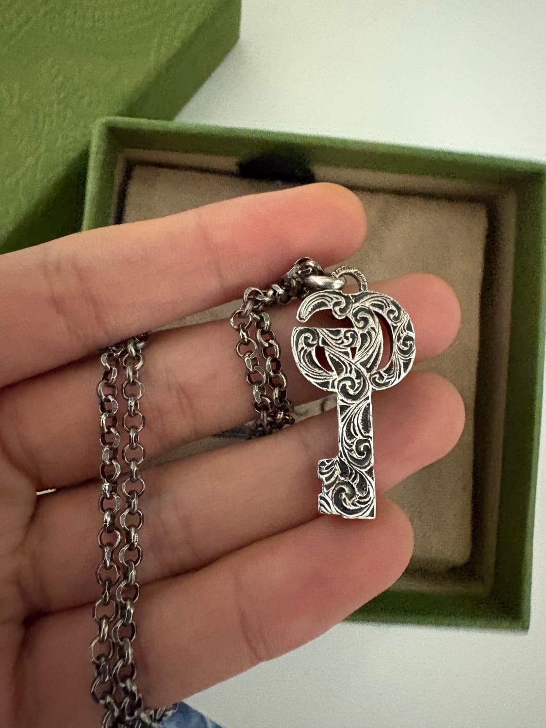 구찌 목걸이 더블 G키 상품이미지2