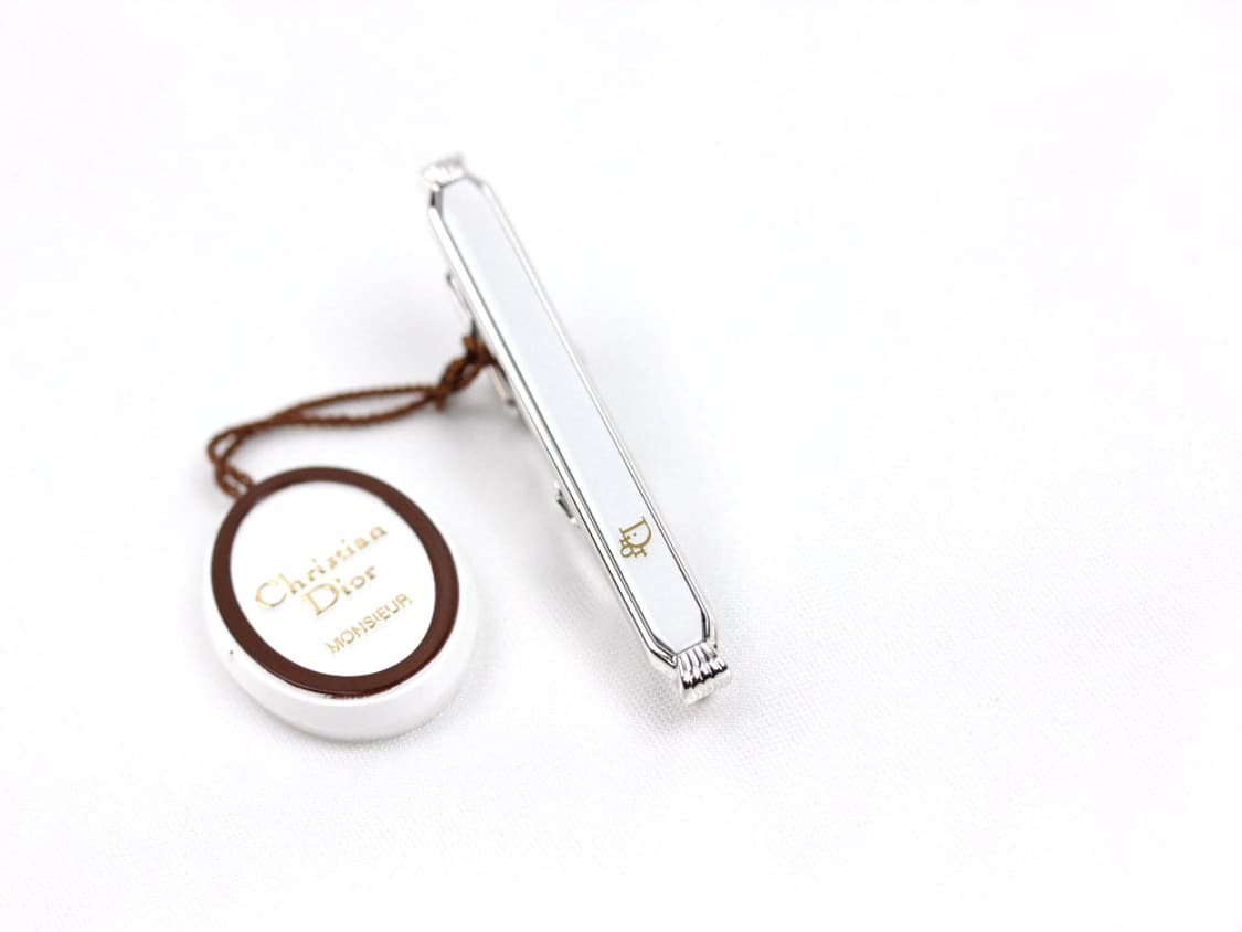 디올 S등급 5cm 은장 남자 명품 넥타이핀 빈티지 상품이미지2