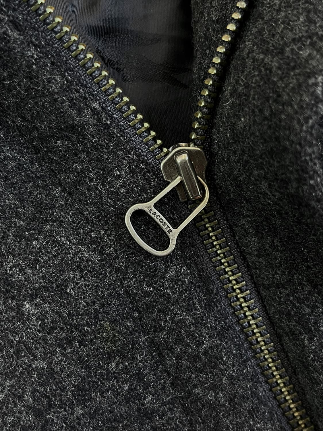 라코스테 90‘s 베이직 챠콜 울 블루종 상품이미지6