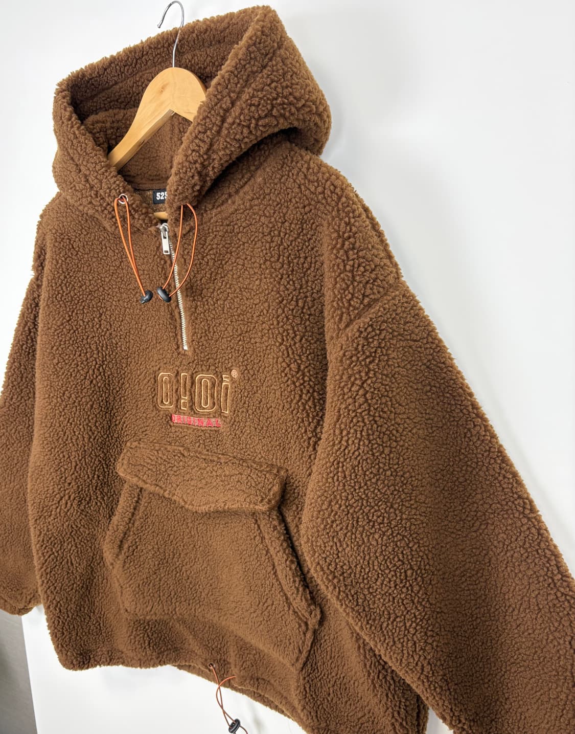 오아이오아이 뽀글이 반집업 후드티 (남여공용) 상품이미지2