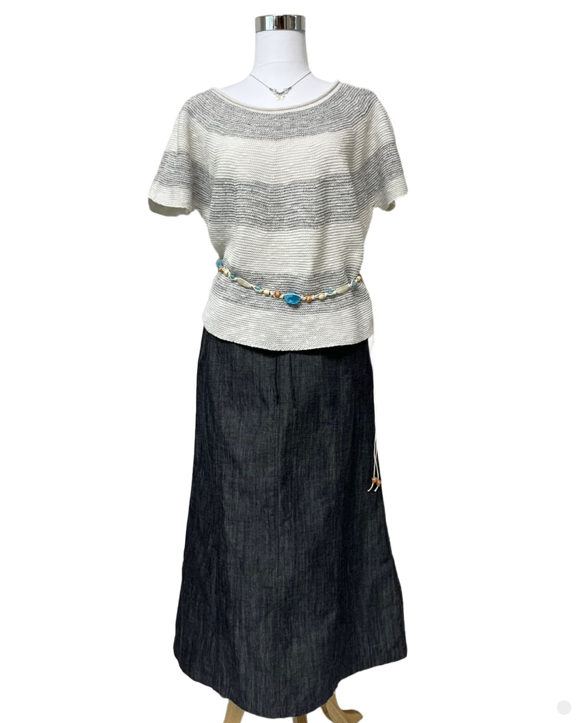 ELLE corset denim skirt 상품이미지7