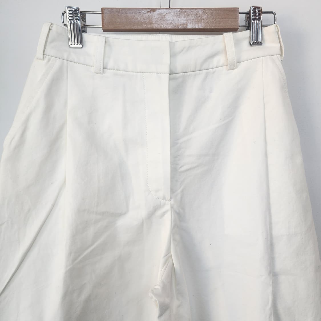 나무그림 화이트 와이드 팬츠 상품이미지2