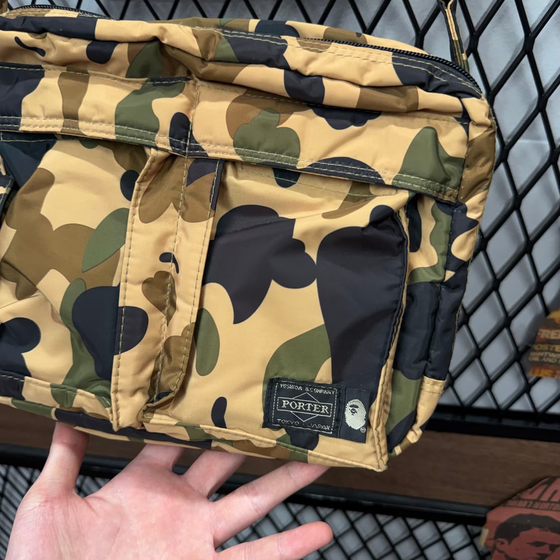 2016S/S 베이프 X 요시다포터 퍼스트카모 웨이스트백 상품이미지3