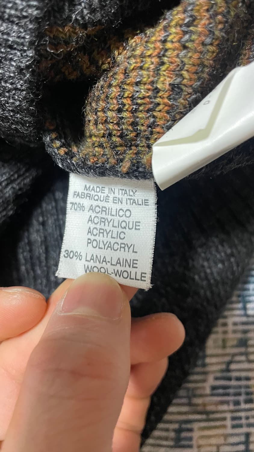 80s 이태리 빈티지 Tris Line 빈티지 유니크 패턴 니트 스웨터 상품이미지7