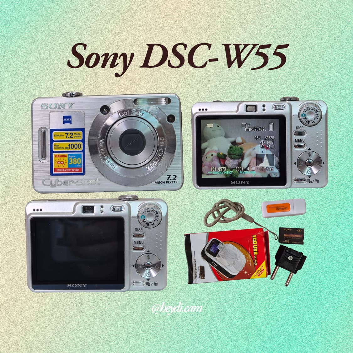 소니 사이버샷 W55 실버 !! (Sony DSC-W55) 상품이미지2