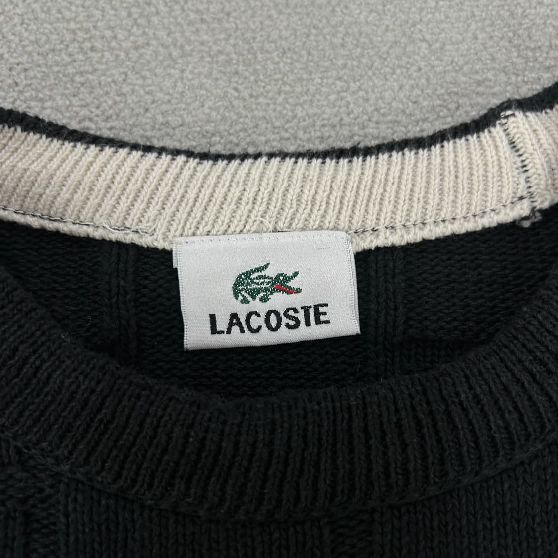 라코스테 긴팔 블랙 니트 상품이미지2