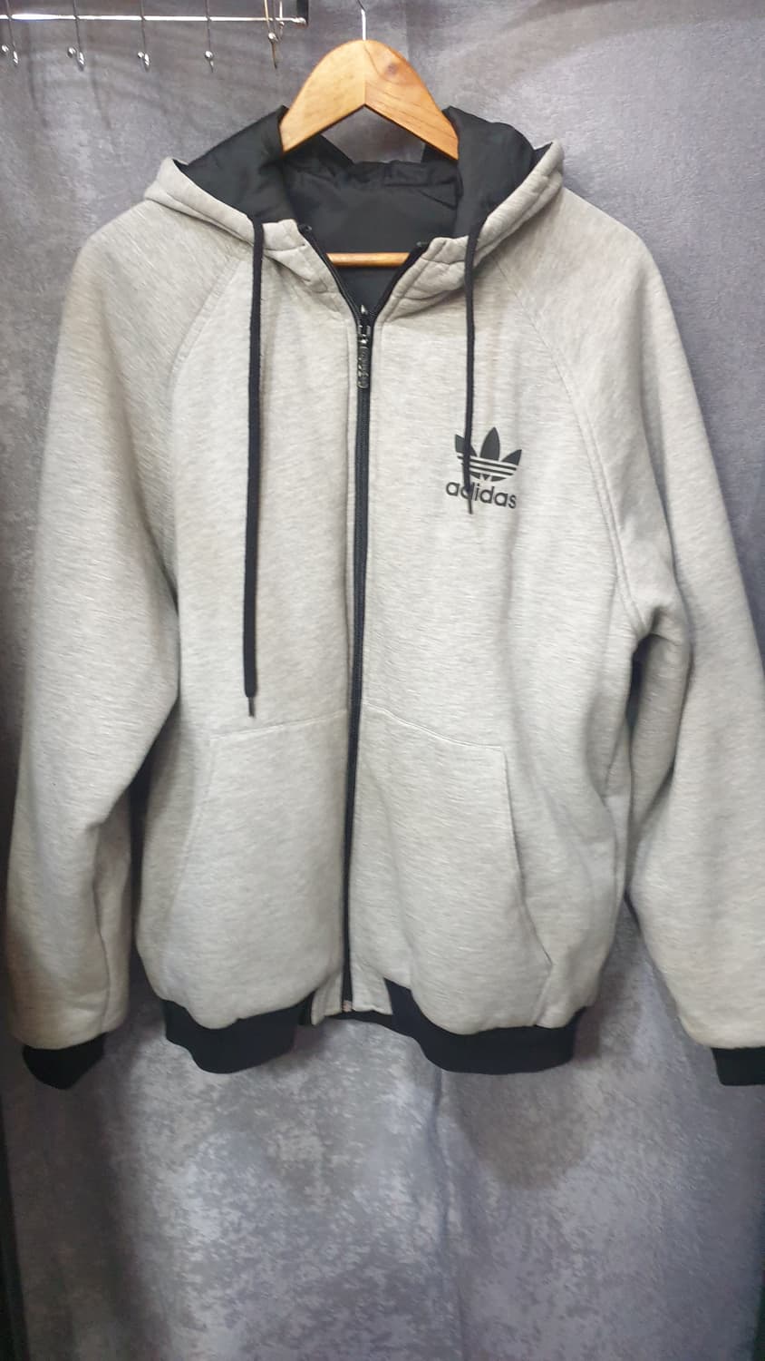 아디다스 올드스쿨  파이어리버시블  패딩후드집업 105~110 상품이미지3