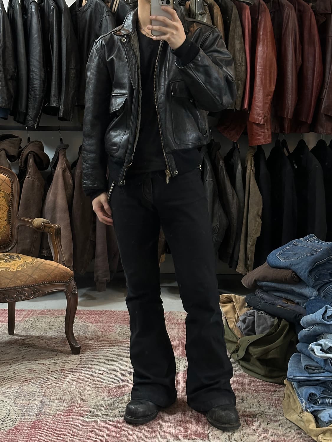 60's 빈티지 시어스 오크브룩 A2 레더 자켓 빈티지 레더자켓 상품이미지10