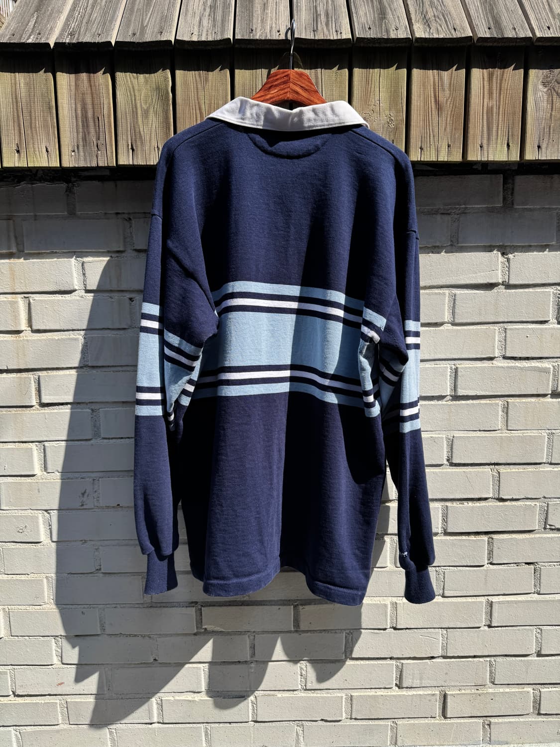 [2XL]BARBARIAN 바바리안 캐나다제 네이비 럭비 티셔츠 상품이미지7