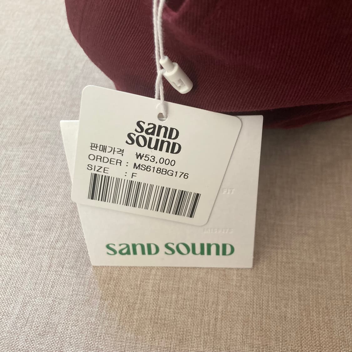 샌드사운드 코튼 워싱 볼캡 레드 상품이미지7