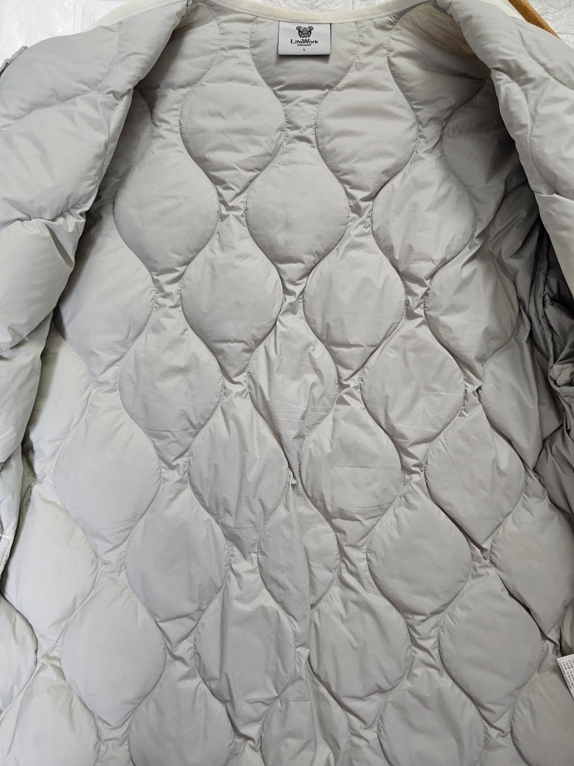 라이프워크 퀼팅 덕다운 경량 패딩 L 상품이미지4