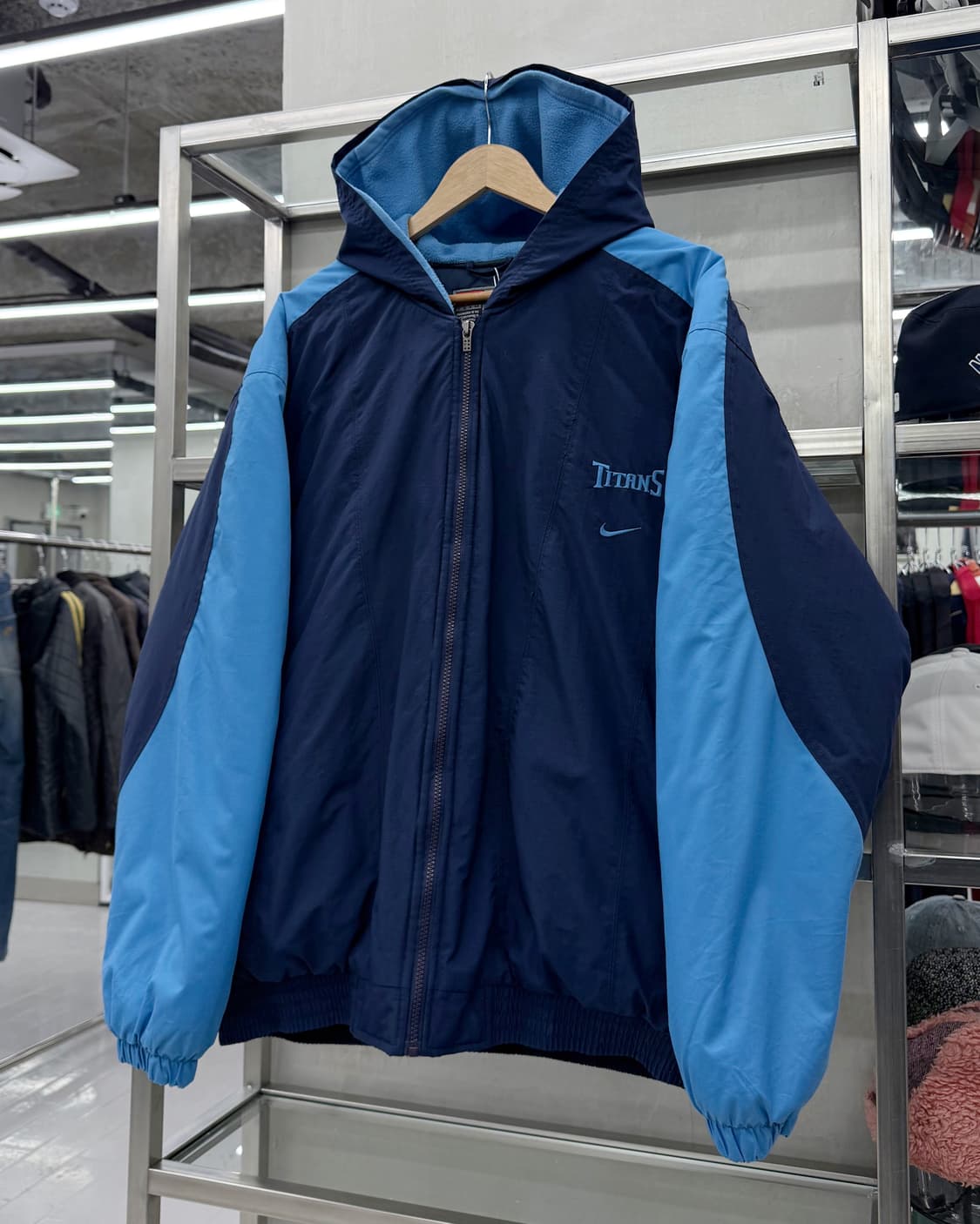 나이키 00s NFL Titans 후디 봄버 자켓 상품이미지2