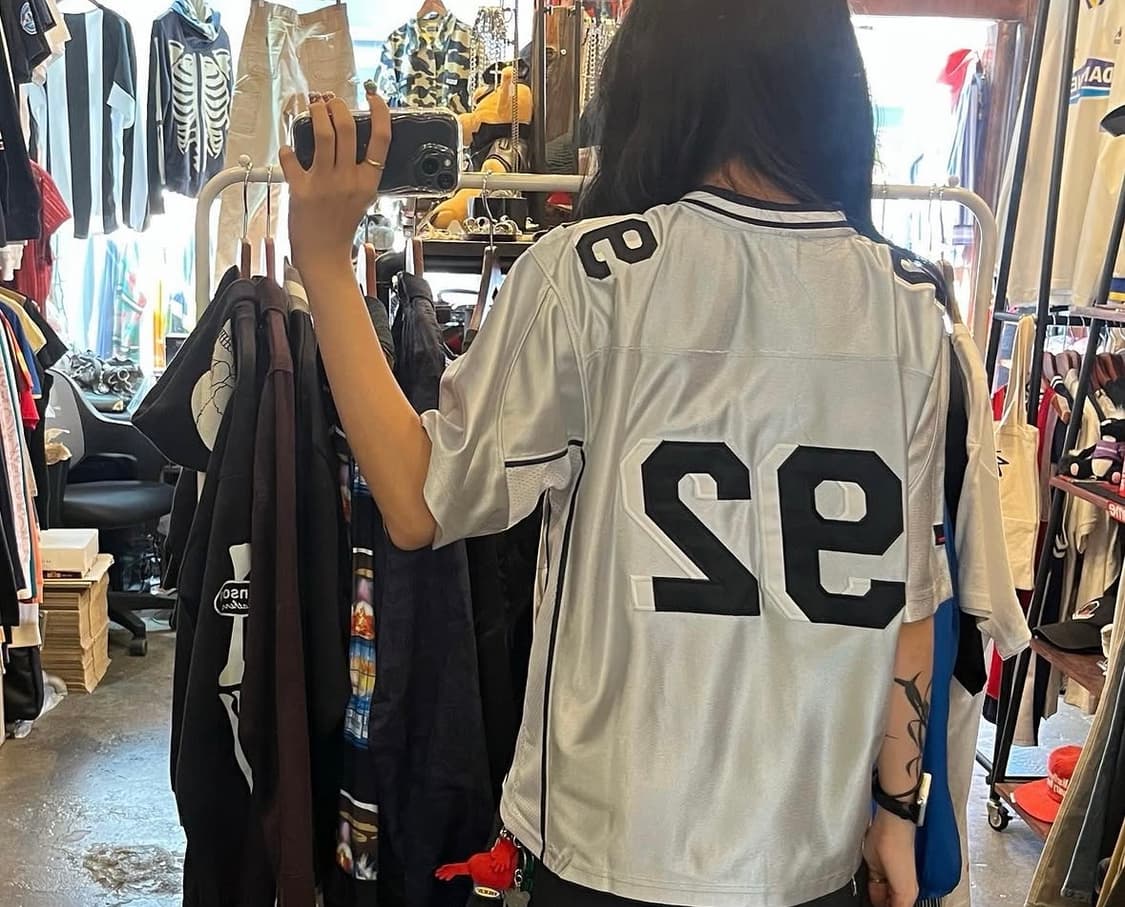 후부 풋볼져지 실버 반팔  상품이미지2