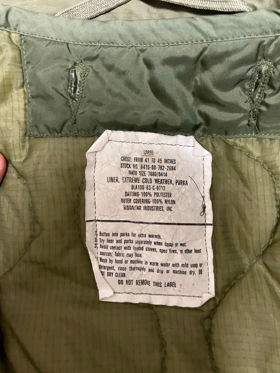 U.S. Army M-65 Parka (80’s Original) 상품이미지3